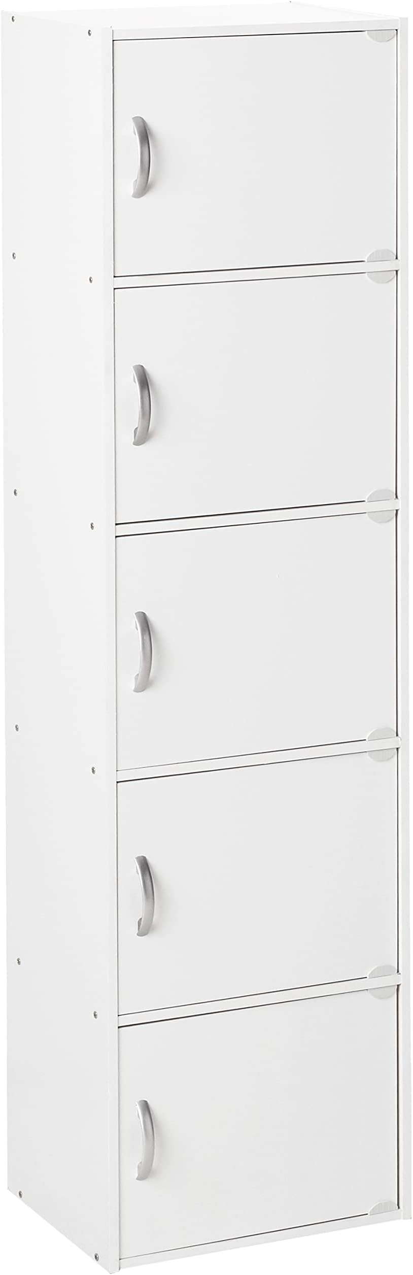 IMPORT Bookcase, White, 5 Door