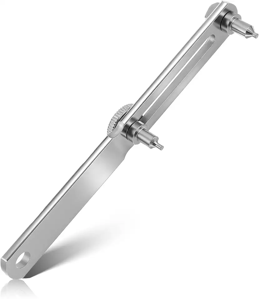 Ferramenta de remoção traseira de relógio, abridor de caixa de relógio de precisão ajustável, kit de reparo de chave de relógio de metal profissional para relojoeiro à prova d'água