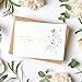 20 pack Floral Thank You Cards with Adhesive Envelopes, Gold Foil 4
