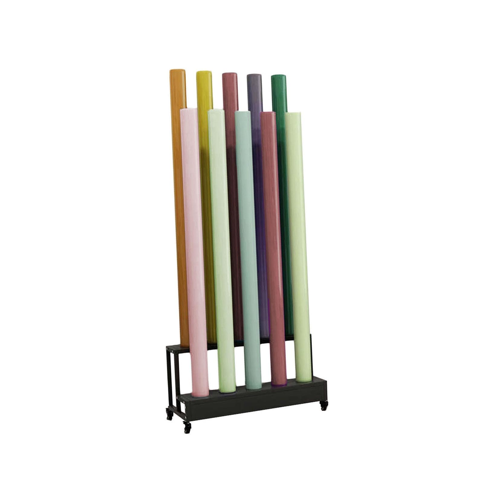 Carrello espositore per auto, 10/15 rotoli con ruote, organizer per carta da parati, vetrine, officine