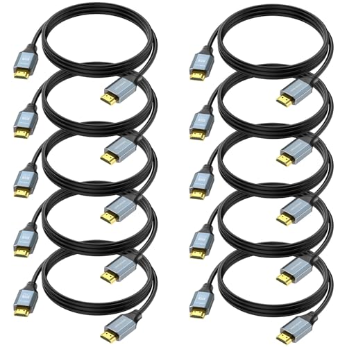 Câble HDMI anti interférence écran noir cordon blindé 3m pour résoudre les bugs d'affichage
