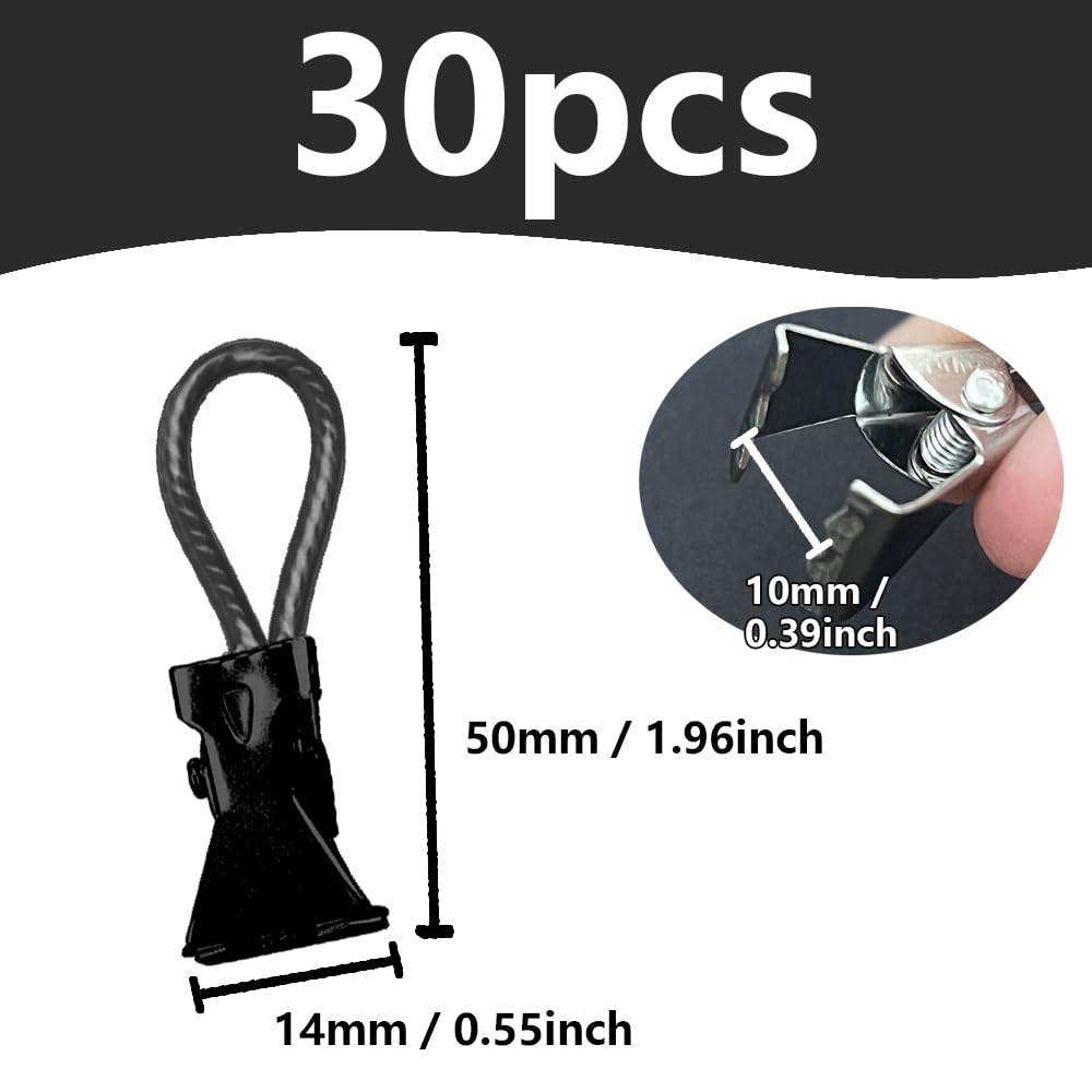 30 Clips Para Colgar Toallas Y Paños - Hierro Con PVC, Sujeción Fuerte, Para Cocina Y Baño