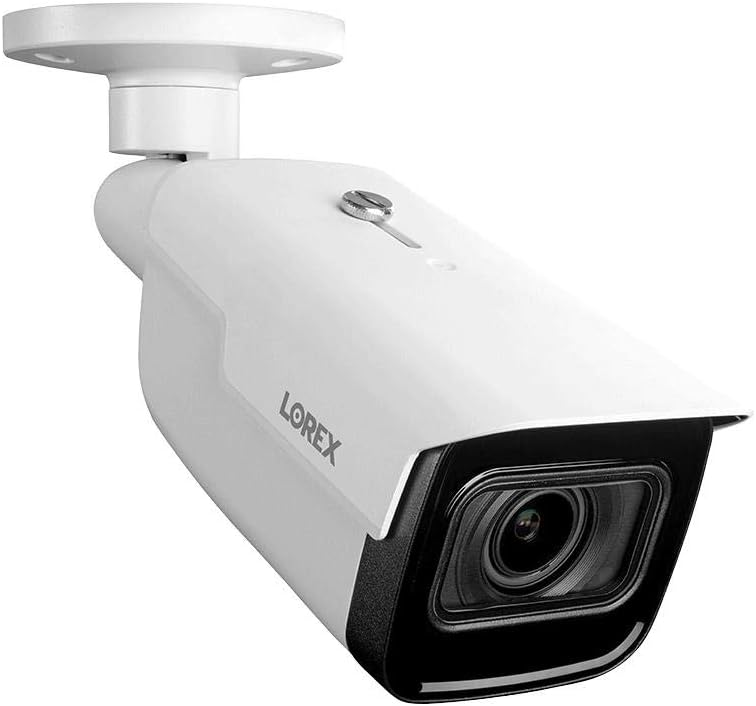 Lorex LNB9292B 4K (8MP) Motorized Varifocal Smart IP Black Security Camera with 4X Optical Zoom and Real-Time 30FPS Recording, 150ft Night Vision, IP67, White, Camera Only (M. ) (Renewed)