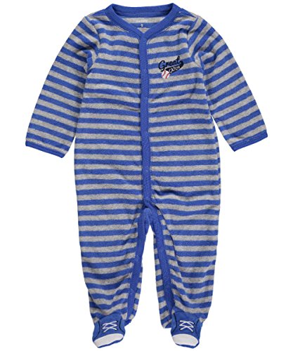 Carter's Baby Boys' Striped Terry Footie (Baby) - Baseball - 6 Months