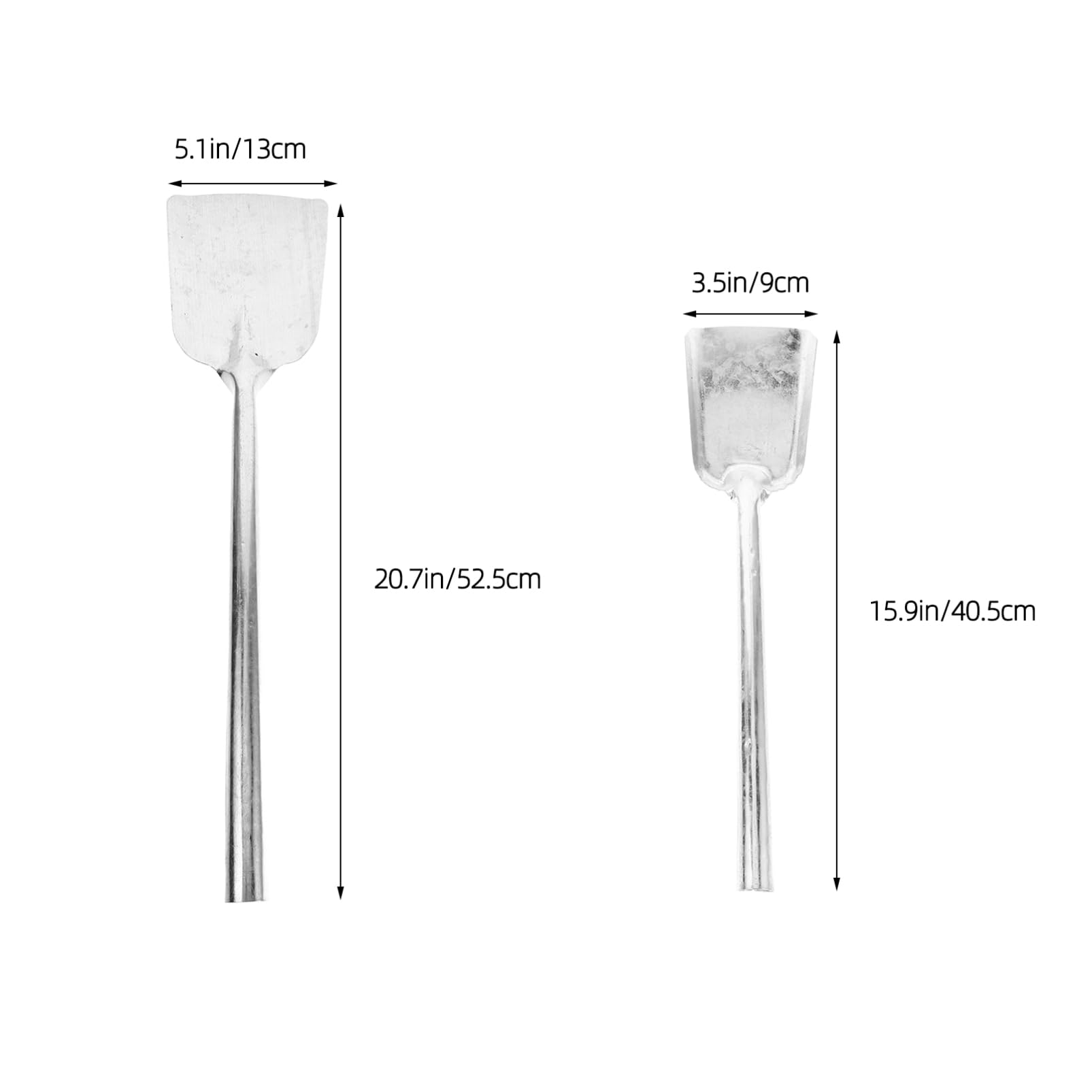 SEWOART Practical Garden Family Planting Scoop Small Dig Soil Spade Metal Ash Shovel for Fire Pit