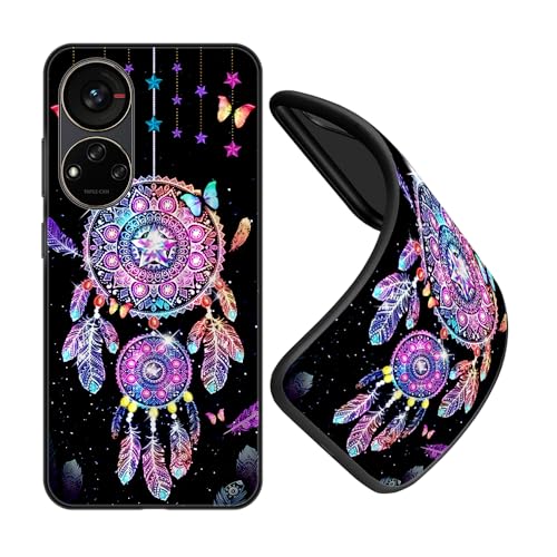 JEZSTHAI Funda Compatible con ZTE Blade V40S 4G,Carcasa de Silicona Premium,Anti-Choques y Anti-Arañazos,Funda Protectora de Suave para Negro con Dibujo con Patrón,B04