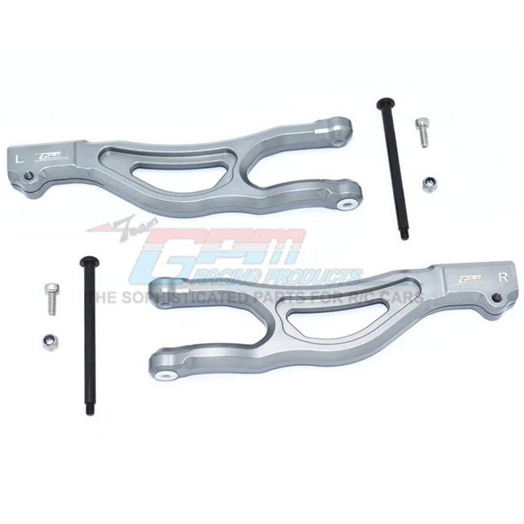 GPM ARRMA-1/5 KRATON 8S BLX-ARA110002T1/T2 Aluminum Front Upper ARMS -8PC Set (Gray)