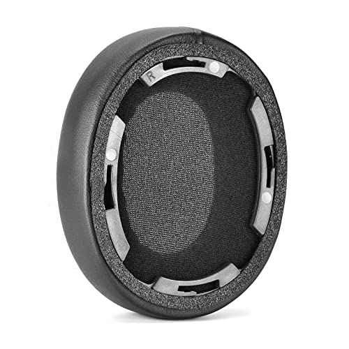Almohadillas de repuesto SR50BT para auriculares, cubiertas de cuero proteico con espuma, compatibles con Audio-Technica ATH-SR50BT (Negro con hebilla) miniatura 2