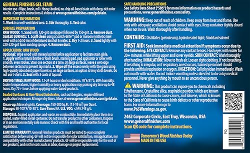 image for General Finishes Oil Base Gel Stain, 1 Gallon, Prairie Wheat