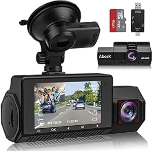 Abask 4K GPS Dash Cam met Nachtzicht