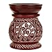 Oil Diffuser - Red Soapstone Oil Burner Round leaves 4