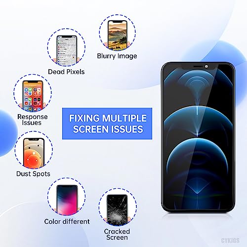 Cykjgs For Iphone X Screen Replacement 5.8 Inch For Iphone 10 With Earpiece And Proximity Sensor Lcd Display Digitizer 3D Touch Full Assembly Ear Speaker Repair Kit Front Glass Fix Tool A1865 A1901 A1902 thumb #3