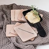 8x HOFMEISTER® Raclette Untersetzer Holz – für Pfännchen aus Holz, Aufdruck „für Raclettepfännchen“, schont Raclette-Pfännchen & Tische vor Brandflecken hitzebeständiges Raclette Brettchen Buche 10 cm