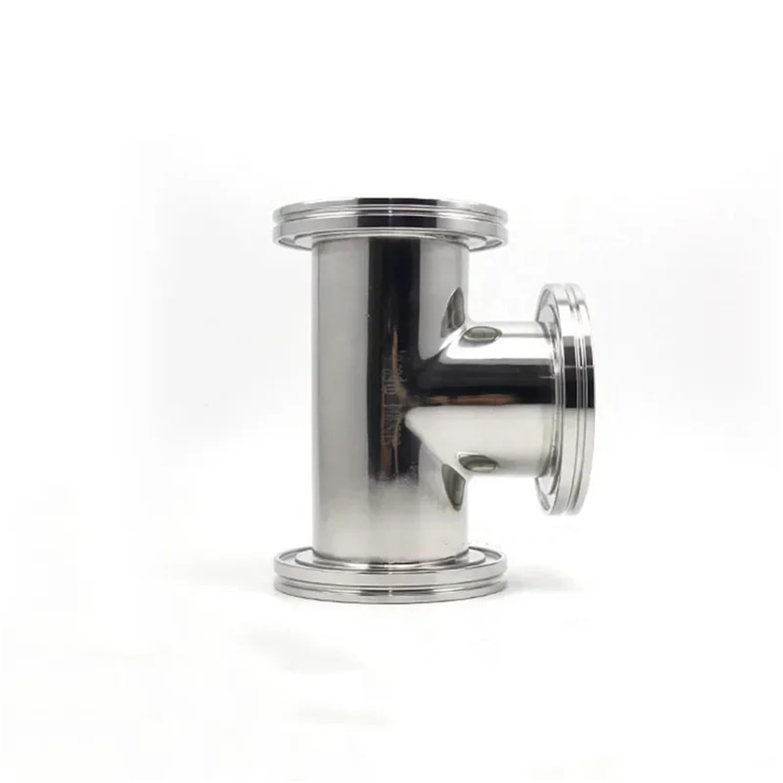 Vakuum Flansch ISO63-ISO160 T-Form, T-Form, Dichtungsadapter aus Edelstahl Typ T, Muffe mit drei Clips gleichen Durchmessers, Vakuumschlauchdichtung (ISO160)