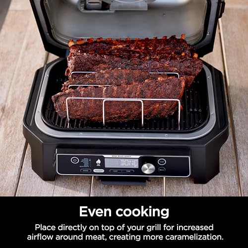 Image of Ninja XL Woodfire Rib Rack, for OG800 /OG900, 4-Full Racks of Ribs, Steel