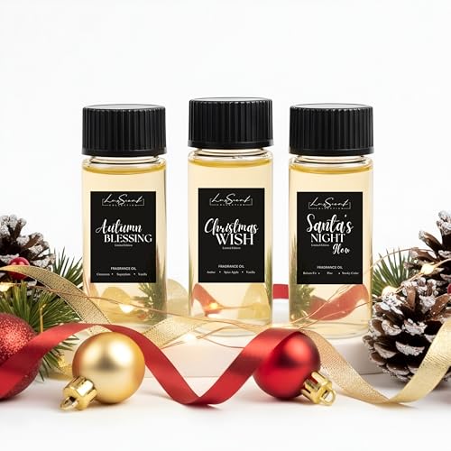Christmas Scent Oils for Aroma Diffusers 3-Pack 50ML Each -