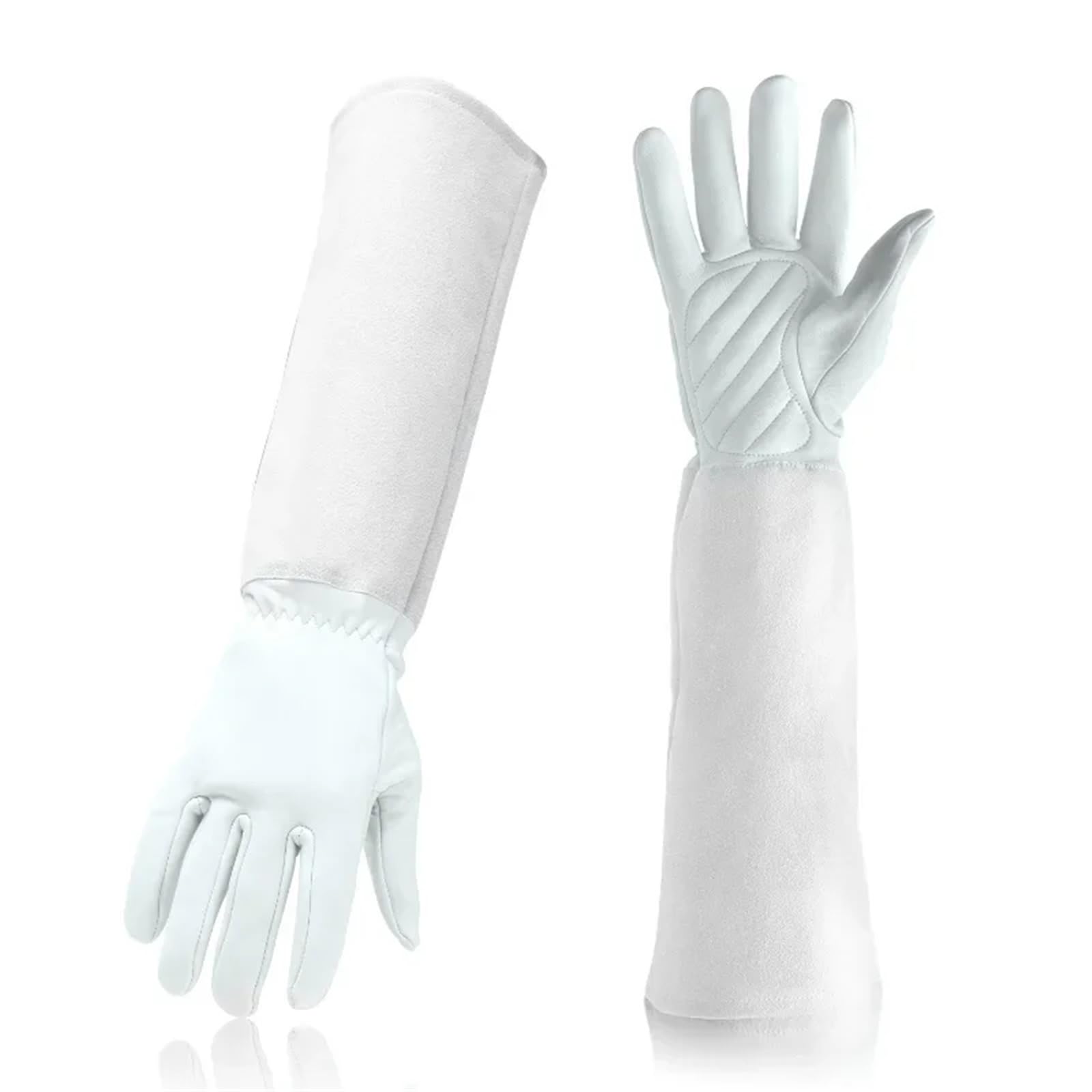 Generico Guanti da giardino impermeabili e resistenti alle forature - Protezione for le mani for potatura delle rose e lavori in giardino(Brown)