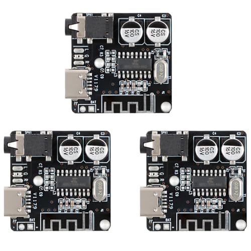 3Pcs Audio Receiver Decoder Board DIY MP3 Car Speaker Amplifier Bluetooth-Compatible 5.0 Type-C Interface SOP16 Version High Fidelity Sound Wide Compatibility image 2