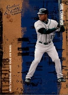 2005 Donruss Leather and Lumber #21 Carl Crawford - Tampa Bay Devil Rays