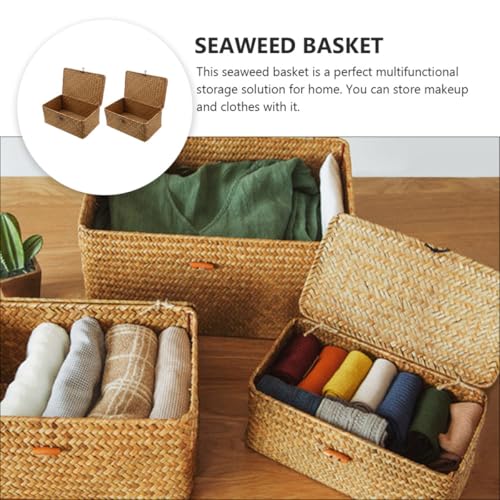Caja de almacenamiento con tapa para evitar el desorden en el baño con diseño sencillo 4