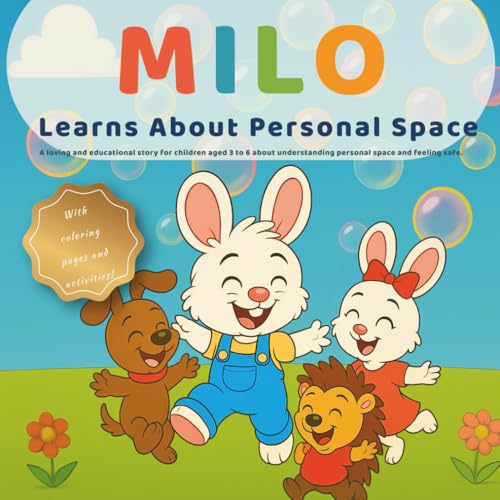 Milo Learns About Personal Space: A fun and heartwarming children’s book about respecting boundaries, kindness, and social skills for kids ages 3–6 ... pages & activities!) (Milo’s Little Lessons)