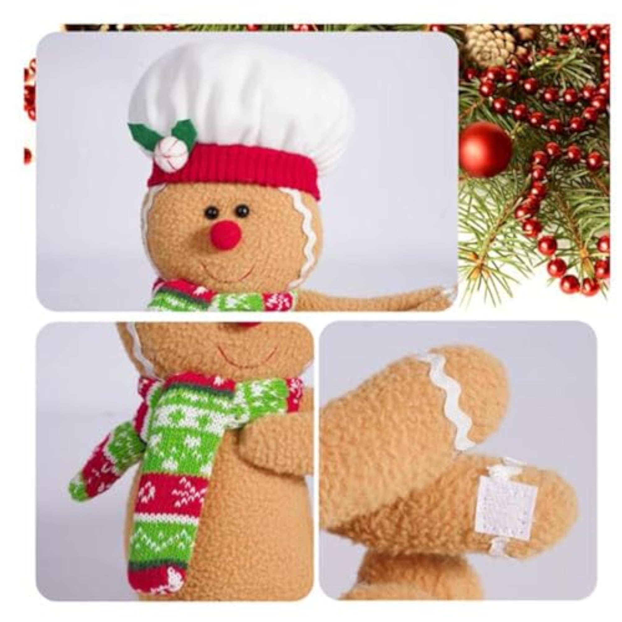 Gingerbread Man Tree Topper Unique Christmas Decoration