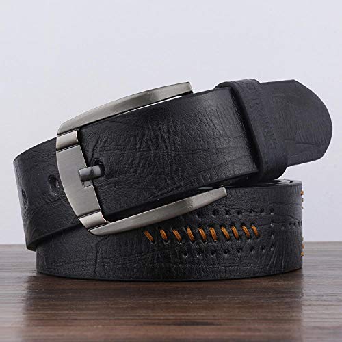 Ceinture pour hommes anti-glissement boucle ardillon pour denim