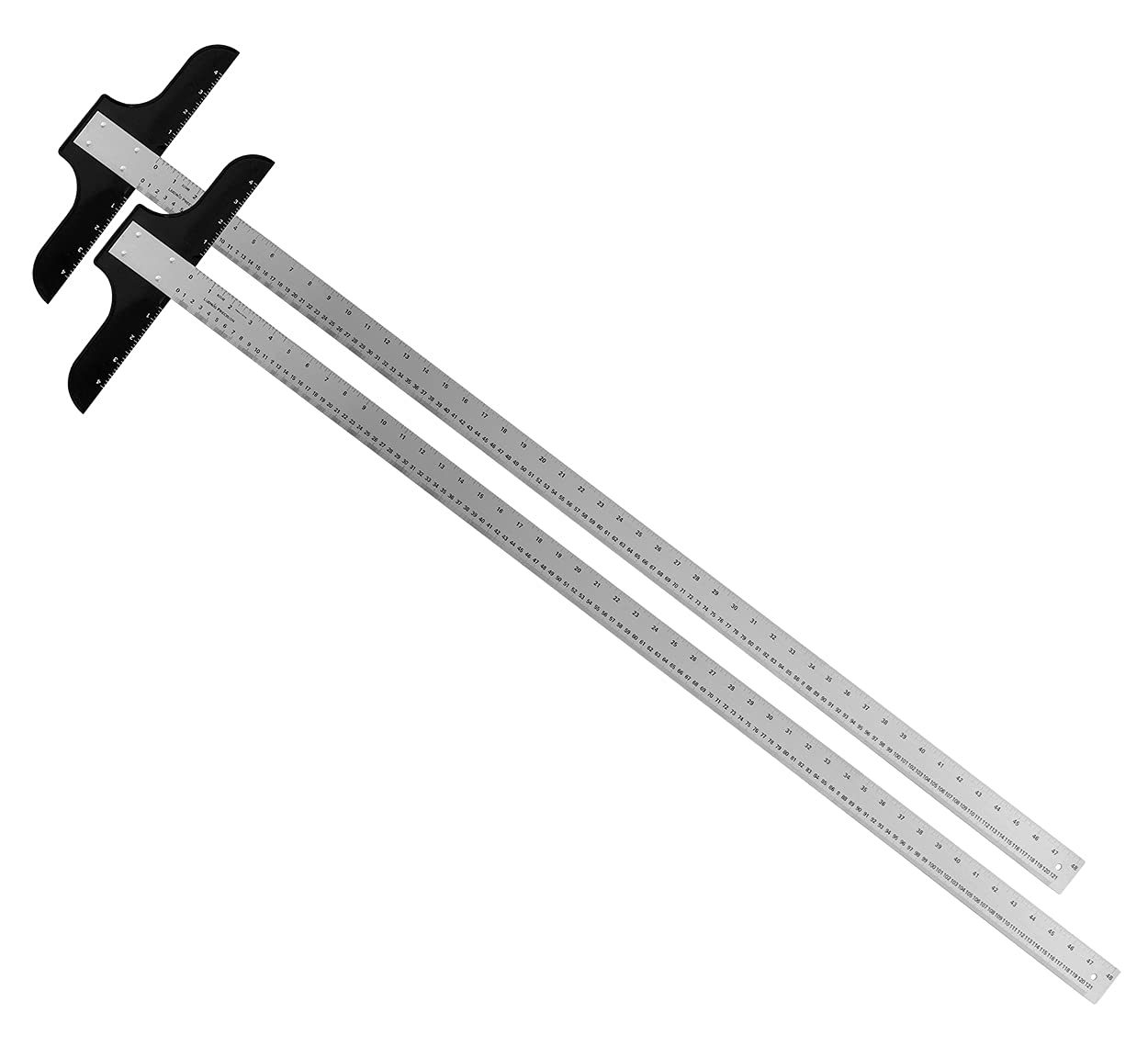 Standard Aluminum T-Square for Art, Framing & Drafting, 48-inch (2 Pack)