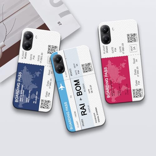 Image of COLORflow Back Cover Compatible with Poco X7 Pro 5G | Boarding Pass Colors Customized Back Cover Compatible with Poco X7 Pro 5G