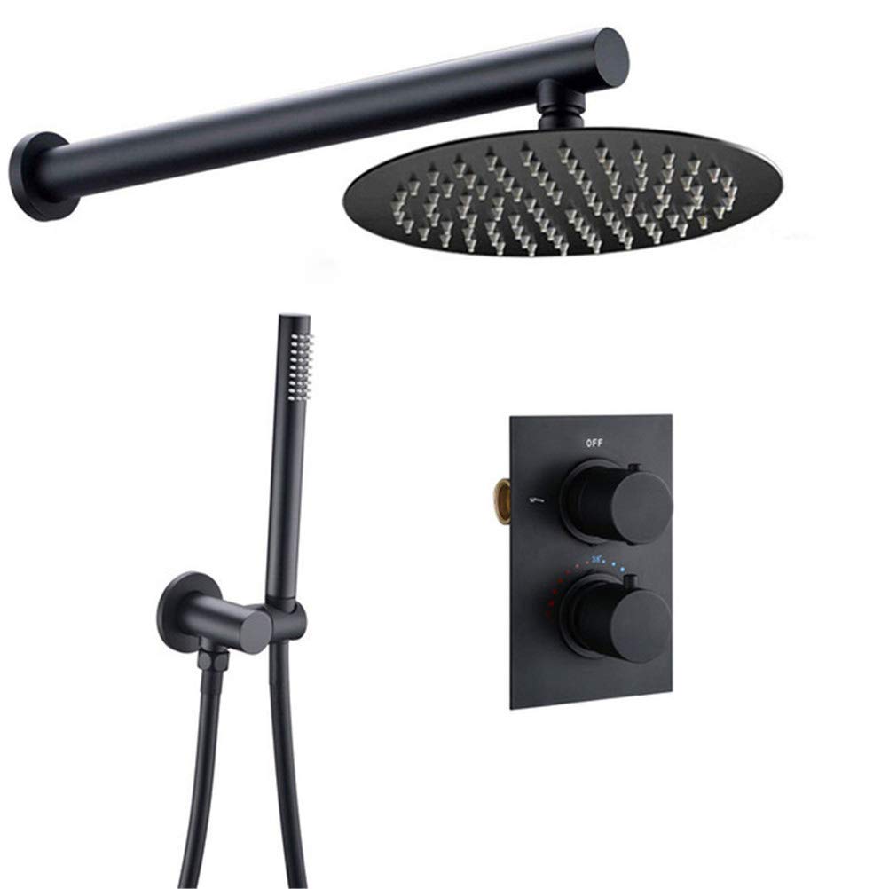 Jeu de douche de salle de bain mat LWX au design épuré