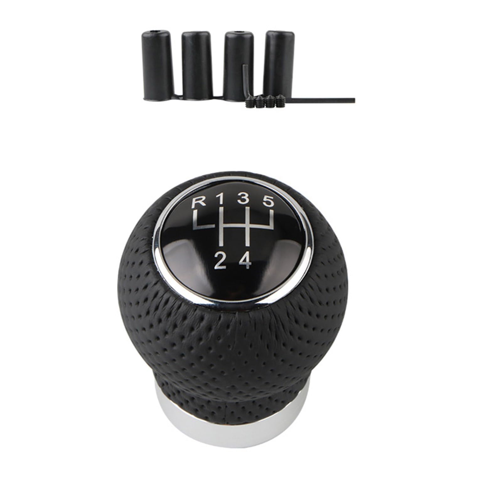Hsioluted E Car Gear Shifts Knob Manual Shifter Stick Handl Replacement Stylish Leather Gear Shifts Knob For Manual Vehicles Car Knobs