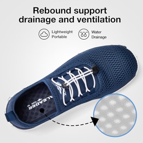 Image of ALEADER Men's Stylish Water Shoes, Quick-Dry Xdrain Water Sneakers, Lightweight & Comfort Footed