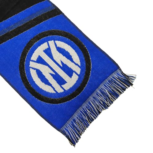 Écharpe Inter Alessandro Bastoni jacquard noir et bleu - 3