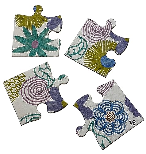 INOVART Lil' Ones 4-Piece Blank Puzzle, 50 Puzzles Per Package, 4" x 4", White by INOVART - Used condition - Image 4