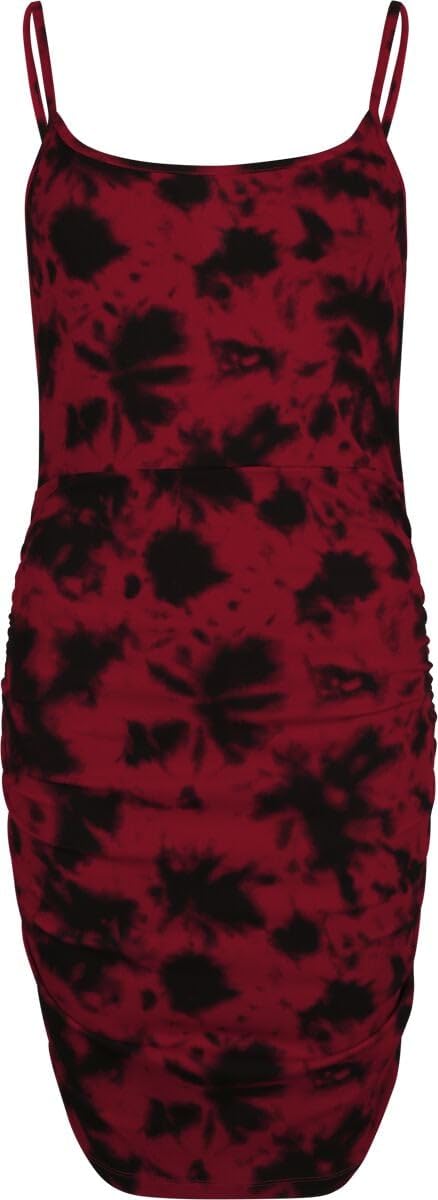RED by EMP Damen mehrfarbiges figurbetontes kurzes Kleid mit Batik-Waschung