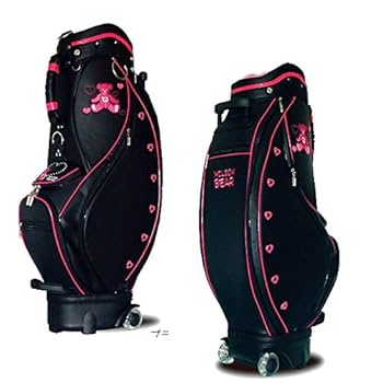 未使用 ウイルソンレディースホワイト チェック柄 ゴルフバッグ（コマ付き） 未使用 ウイルソンレディースホワイト チェック柄 ゴルフバッグ