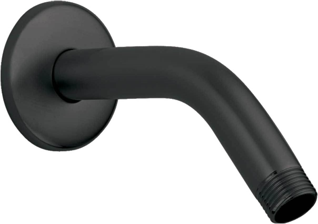 hansgrohe Raindance プレミアム 6インチ モダンシャワーアーム マットブラック 壁掛けシャワーヘッド用 27411673
