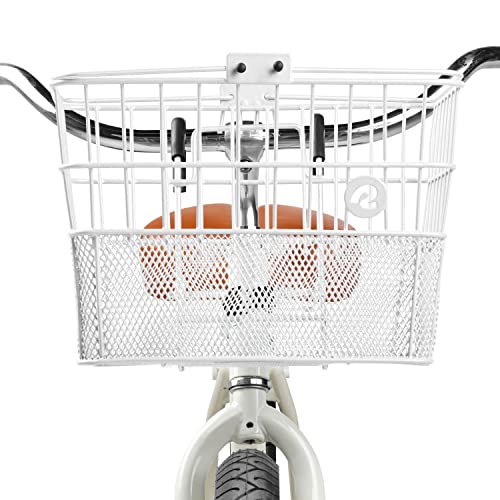 image for Retrospec Apollo Detachable Front Bike Basket Steel Half-Mesh with Int