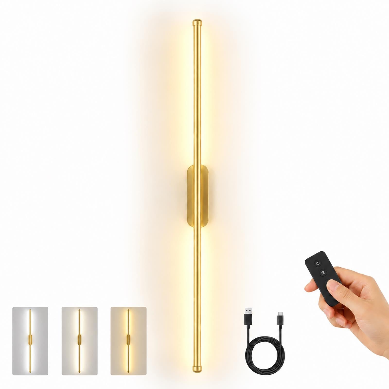 Lampy Ścienne LED Sterowane Pilotem, Montowane Na Taśmę Samoprzylepną