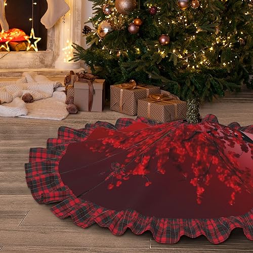 Jupe de sapin de Noël 122 cm protège-sol contre sève et eau - 2