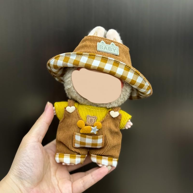Vêtements Pour Poupée Labubu - Lot De 2 Tenues - Pour Poupée Debout/assise De 15/17 Cm - Jupe, Chapeau, Accessoires - 9