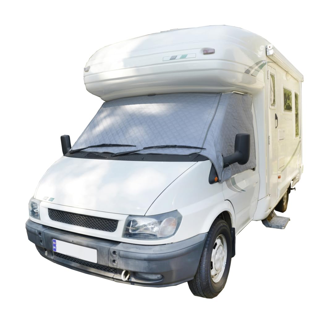UK Custom Covers TSW904GREY Housse thermique d'enveloppement pour pare-brise Gris - Compatible avec Ford Transit Van 2000-2013