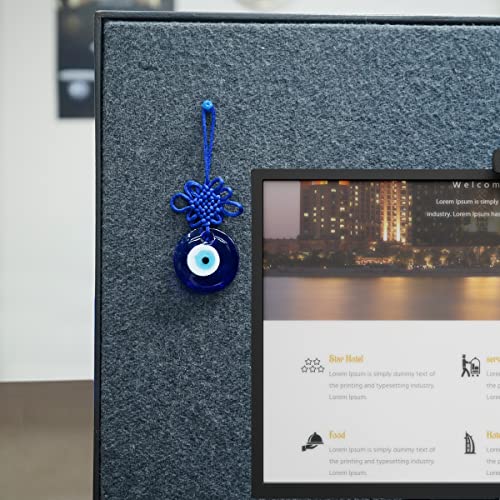 Image of Evil Eye Wall Hanging for Home Decor (2 Inch) | Evil Eye Hanging for Vastu Nazar Suraksha | Evil Eye Hanger for Home Entrance, Car & Office | Hanging for Good Luck, Success, Prosperity