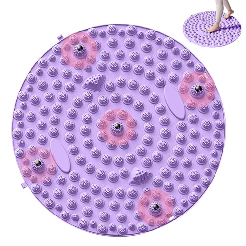ISRKU 足ツボマット 円形35cm パープル