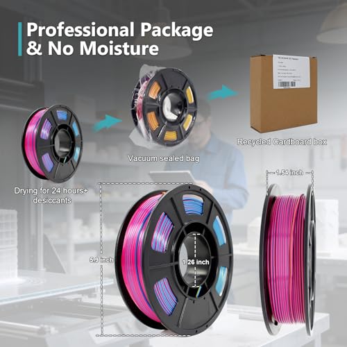 Image of Silk PLA 3D Printer Filament Triple Color Silk PLA Filament 1.75mm 3D Printing Filament Fit Most FDM Printers, 250g Spool(0.55lbs), 3 in 1 Color Red Gold Blue