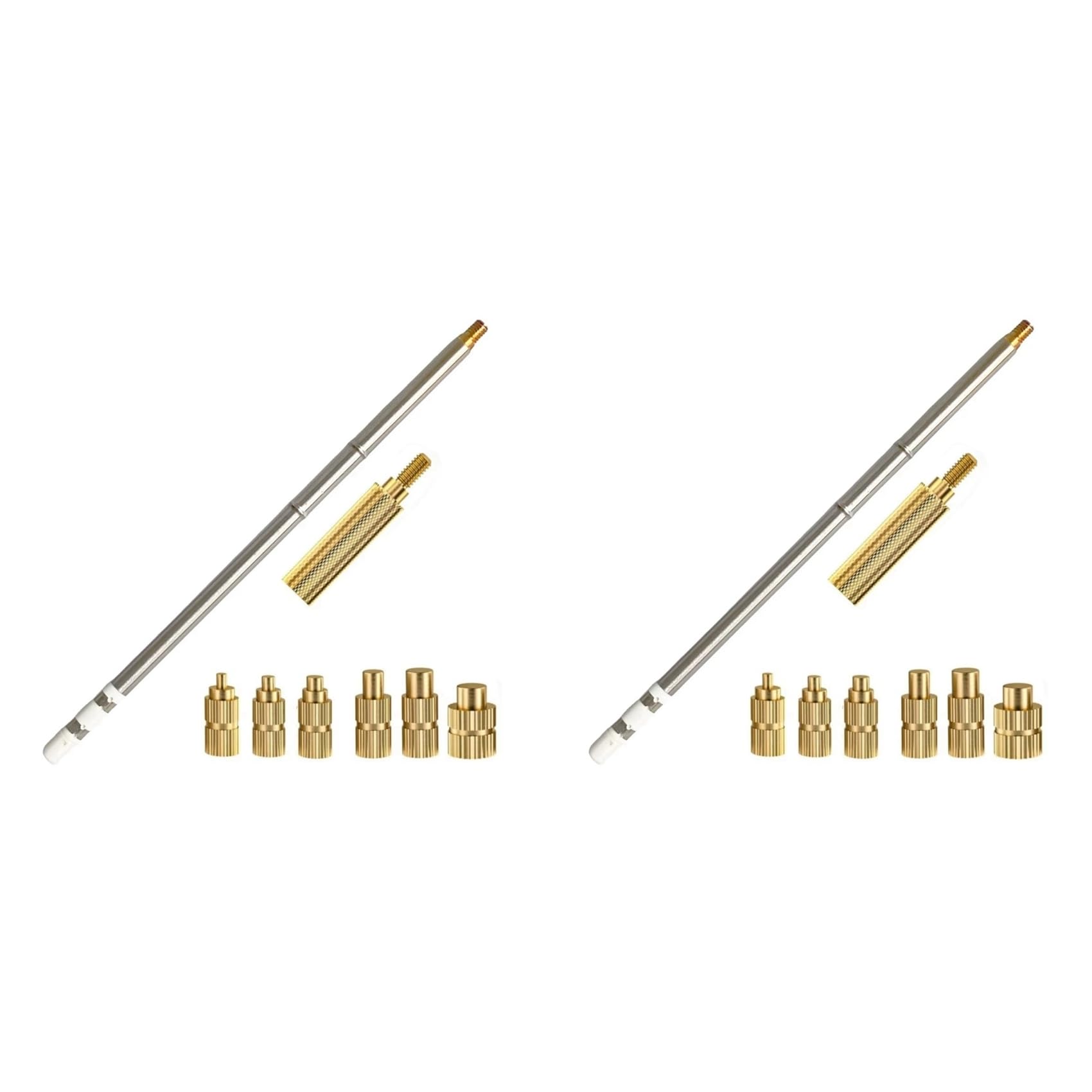 Jnchdghwa As Shown 2X T12 Soldering Iron Tips Heat Insert Nut Soldering Tip For Hot Melt Embedded Nuts M2-M6 Insertion Kit