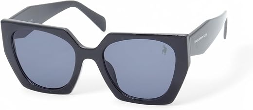 Óculos de Sol Casual Polo London Club com Lente Proteção UV400 - Kit contém Case Couro ECO