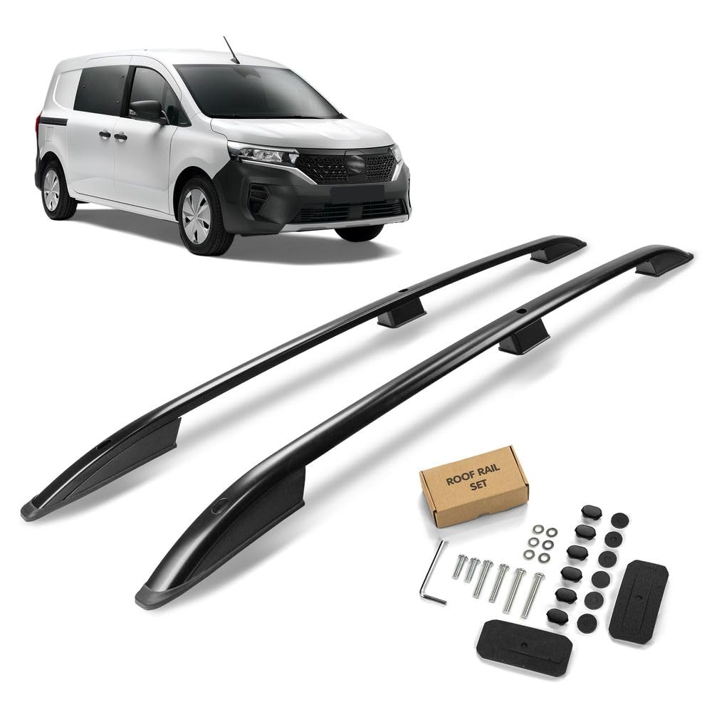 Barre Da Tetto CHROMEMASTER In Alluminio Per Peugeot Partner L1 CORTO 2008-2018 - Portapacchi Per Box E Bici, Portata 75kg, Kit Di Montaggio Incluso - 2