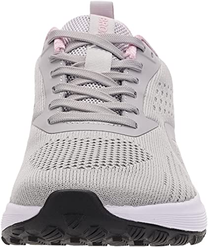 Bronax Wide Toe Tennis Running Shoes For Women Lace Up Breathable Mesh Size 8W Athletic With Arch Support Sports Casual Rubber Sole Female Footwear Indoor Stylish Jogging Sneakers Grey 39 #TOP6
