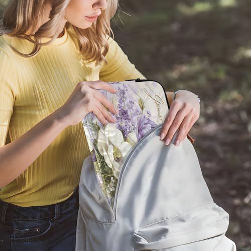 Funda acolchada portátil con diseño floral para laptop 13 pulg miniatura 6